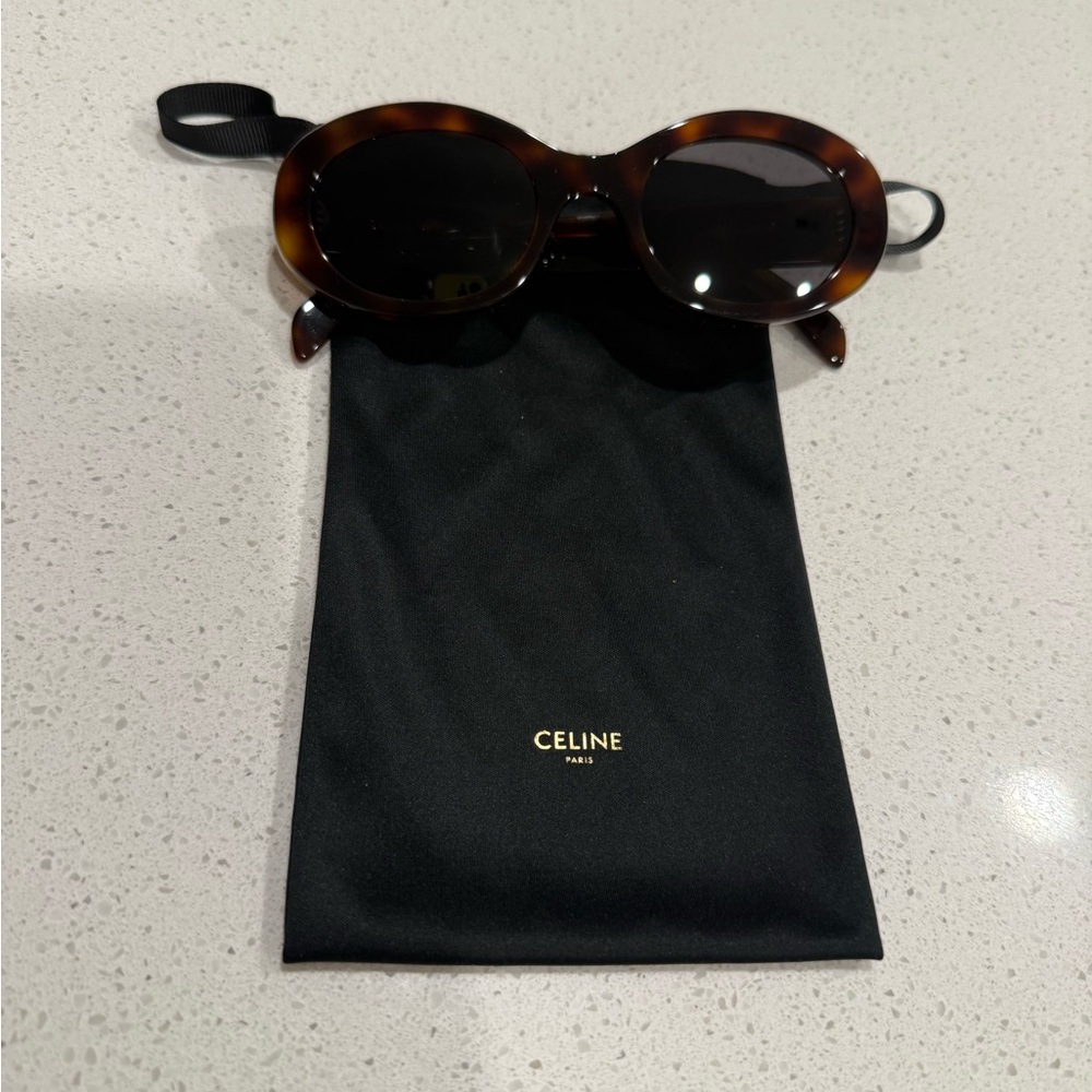Celine Triomphe 52MM Oval Sunglasses - Picture 4 of 8